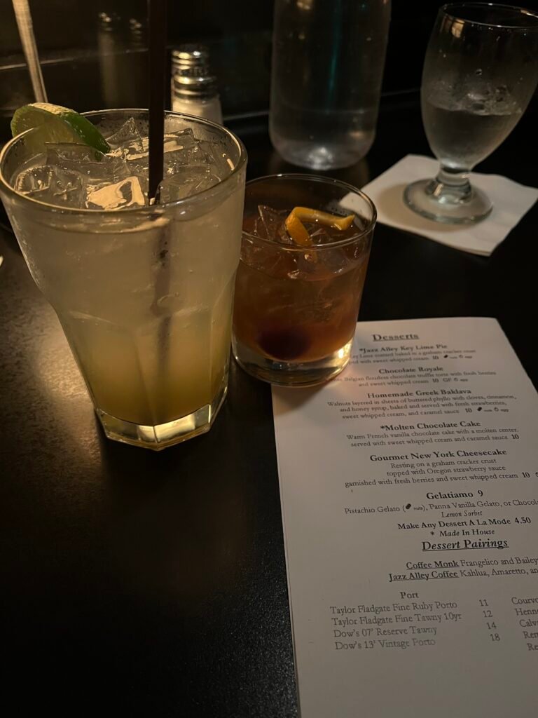 Jazz Alley Drinks