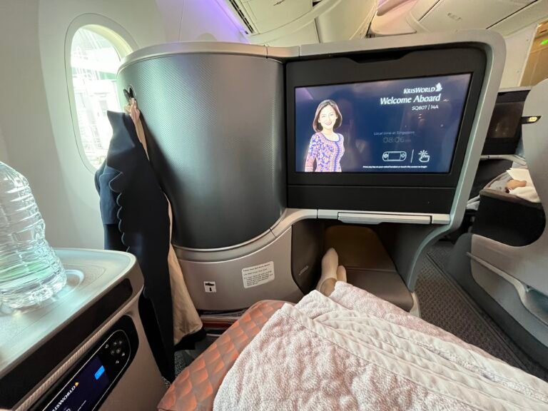 Singapore Airline Business Class